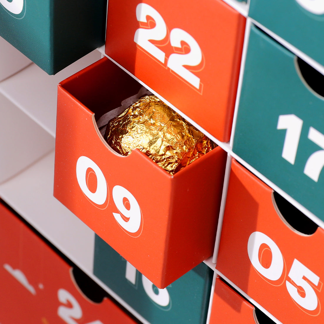 Christmas Countdown Chocolate Calendar Box Packaging