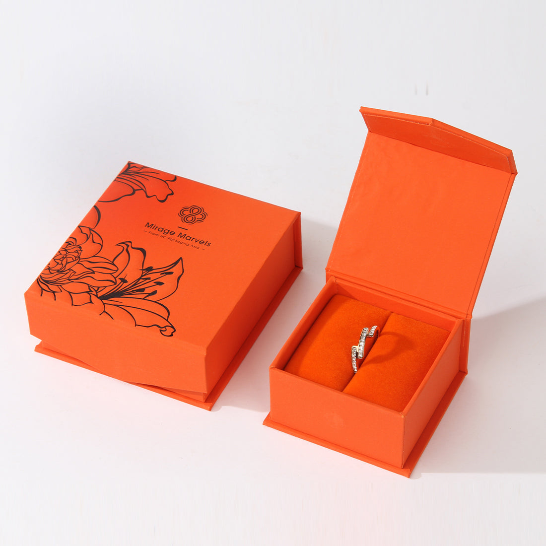 Customized jewelry necklace combination packaging box