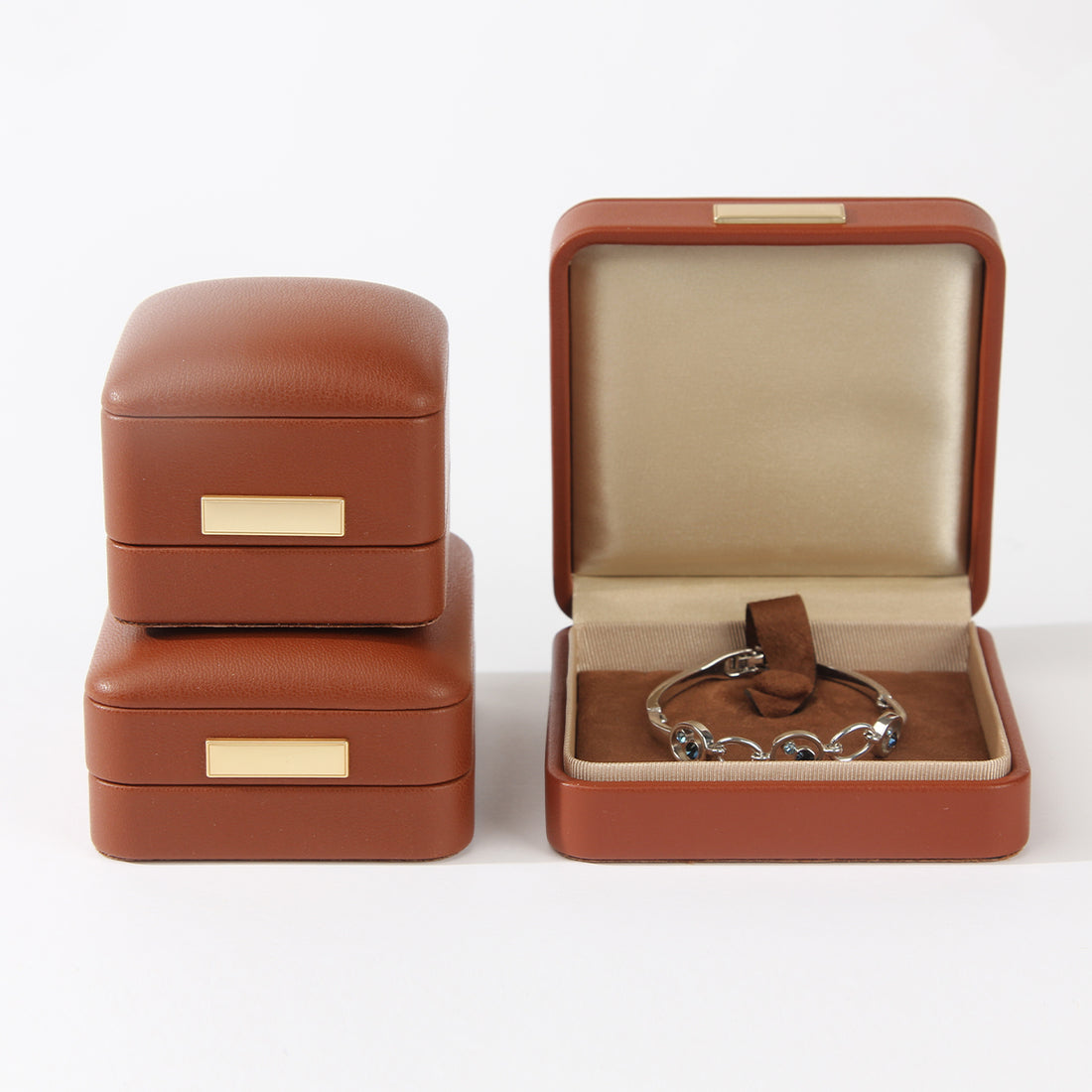Fashionable Leather Jewelry Display Box