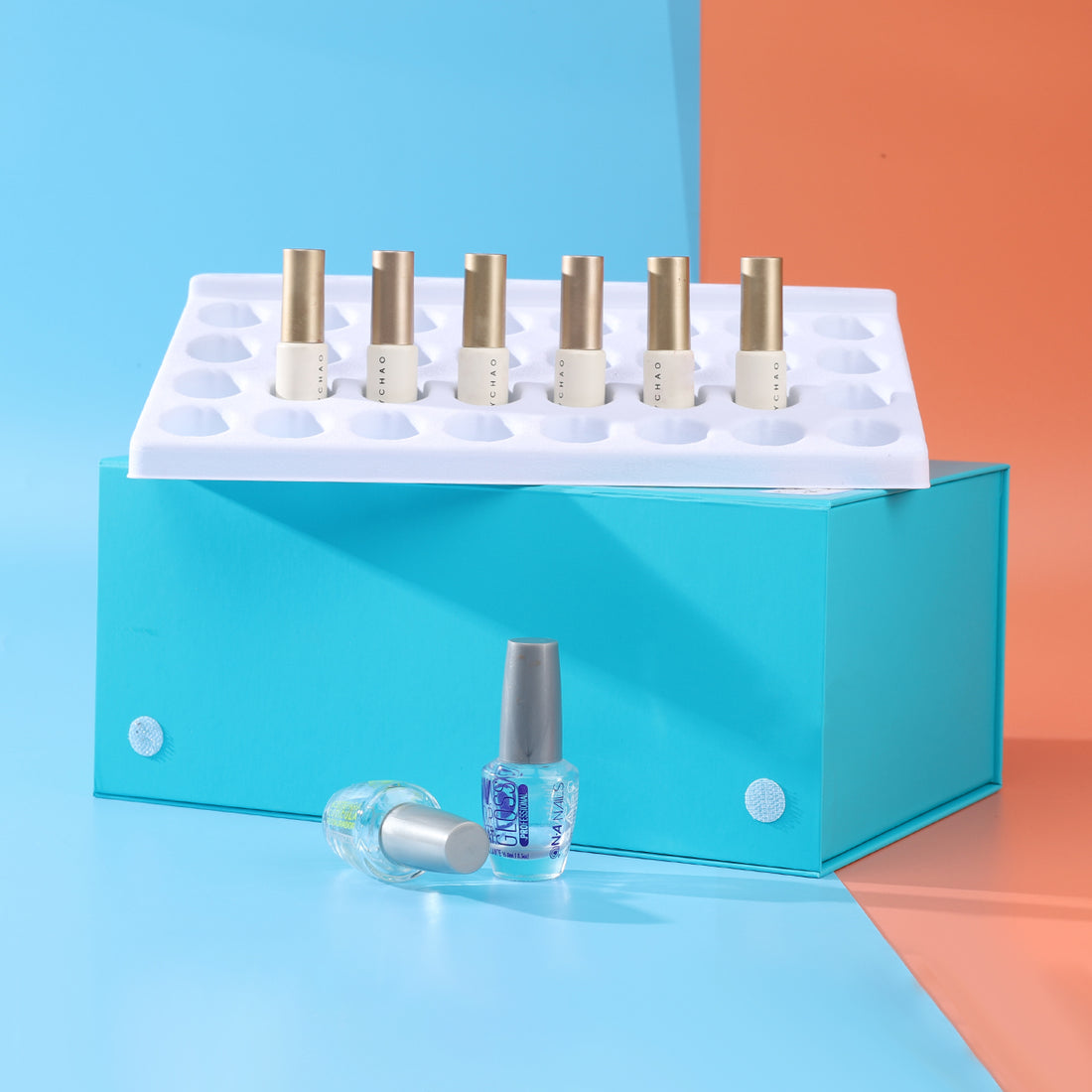 cardboard magnetic box for nail polish setting