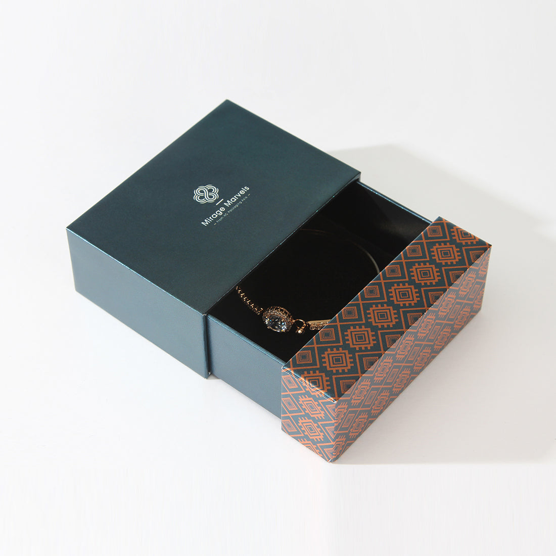 Holiday jewelry gift boxes, specially customized for bracelets