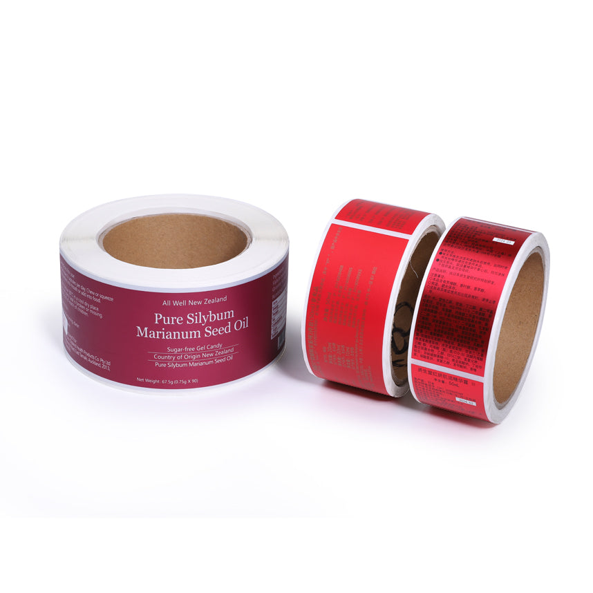 Custom Rectangle Red Labels
