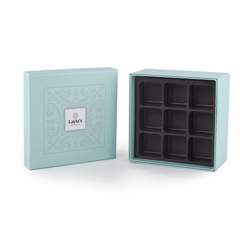 Double layer chocolate packaging box custom