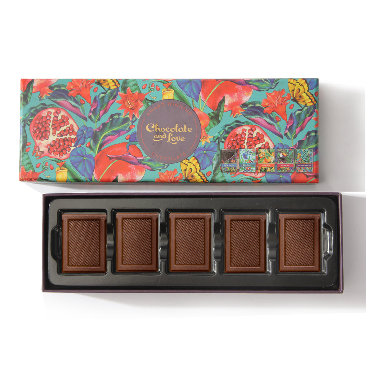 Custom colorful chocolate box