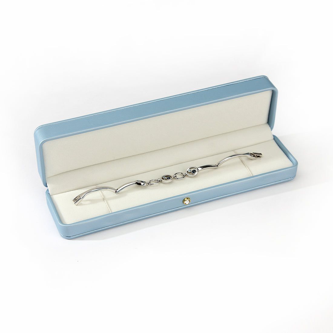 Glacier Blue High-Quality Leather Jewelry Packaging