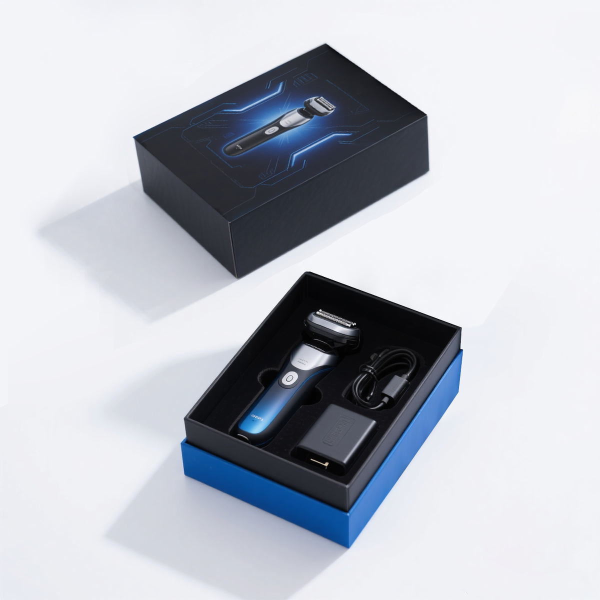 Lid and Base Box for Razor