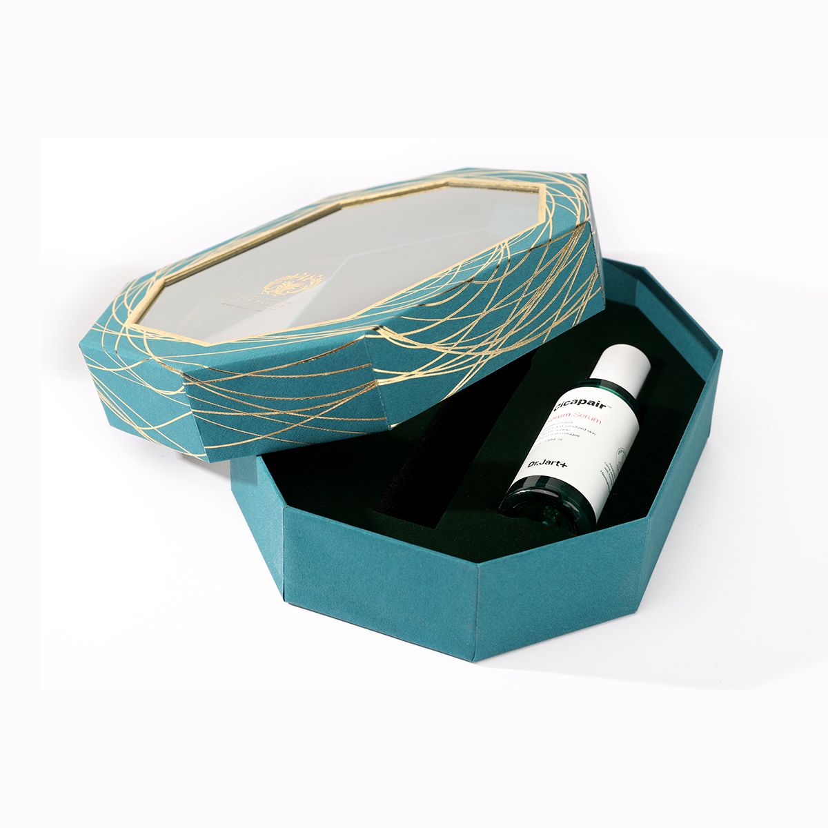Lid&Base Box With Window For 3 Bottles Perfume Packaging