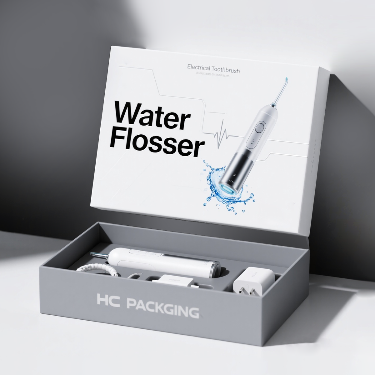 Lid and Base Box for Water Flosser