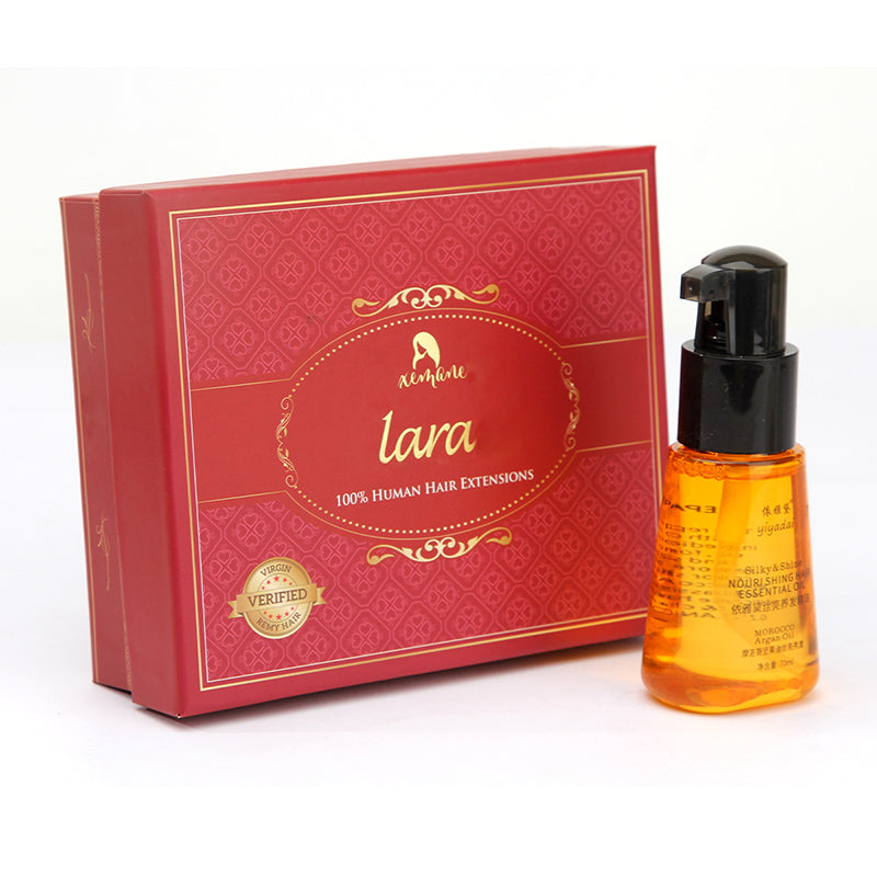 2 pieces paper packaging box with neck for hair care oil