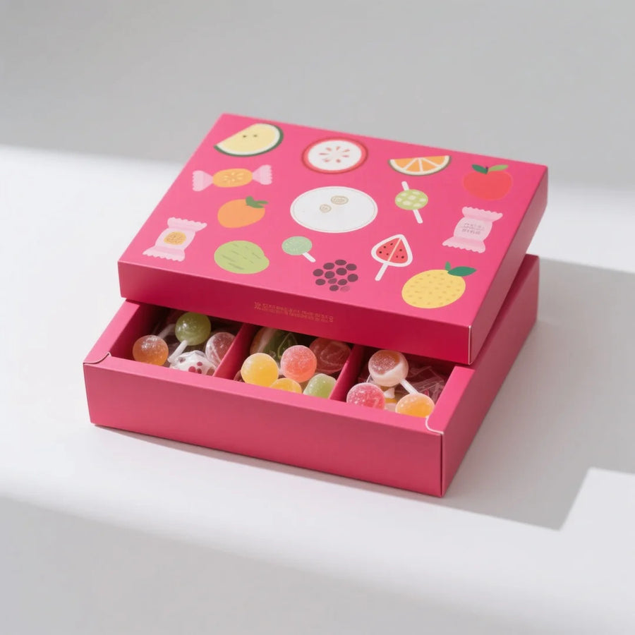 Candy Lid and Base Folding Carton Box
