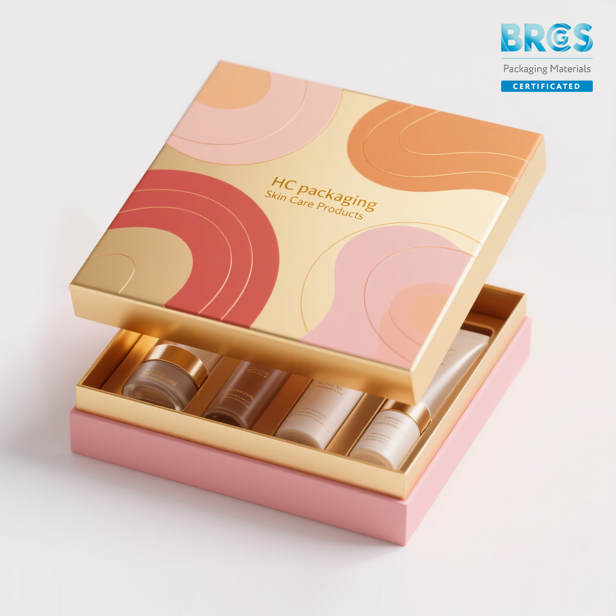 Lid and Base Box for Skin Care Kit