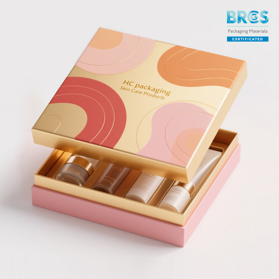 BRCGS Certificated Lid and Base Box for Skin Care Kit