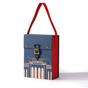 Perfume packaging box with handle and metal lock