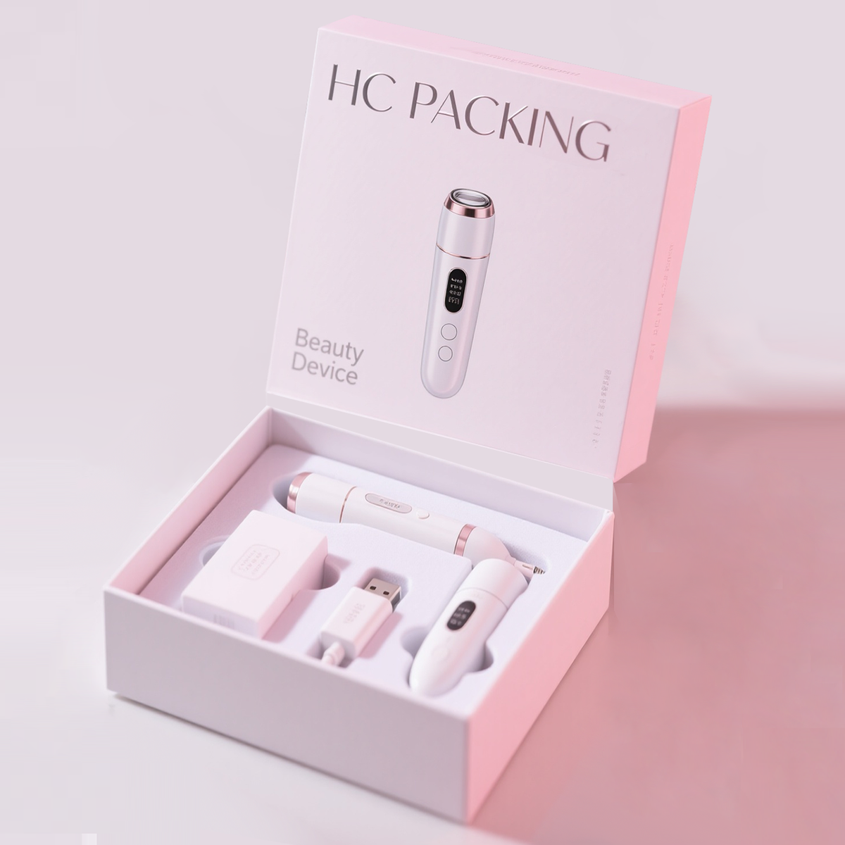 Lid and Base Box for Beauty Device