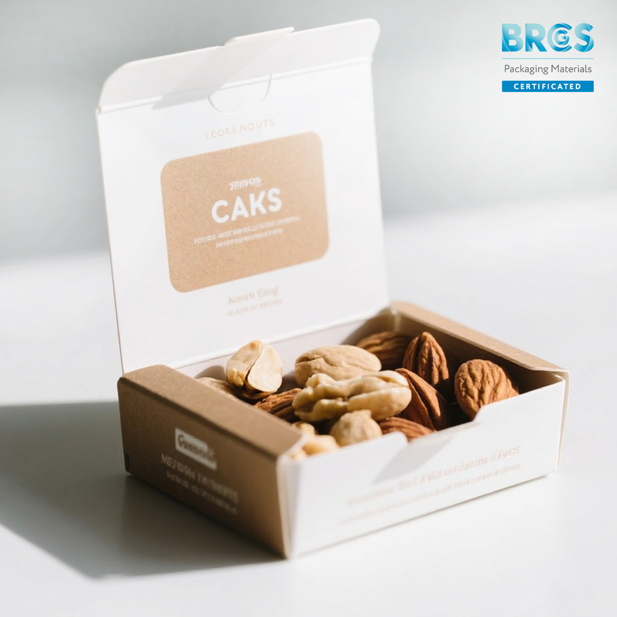 Folding paper Box for Nuts