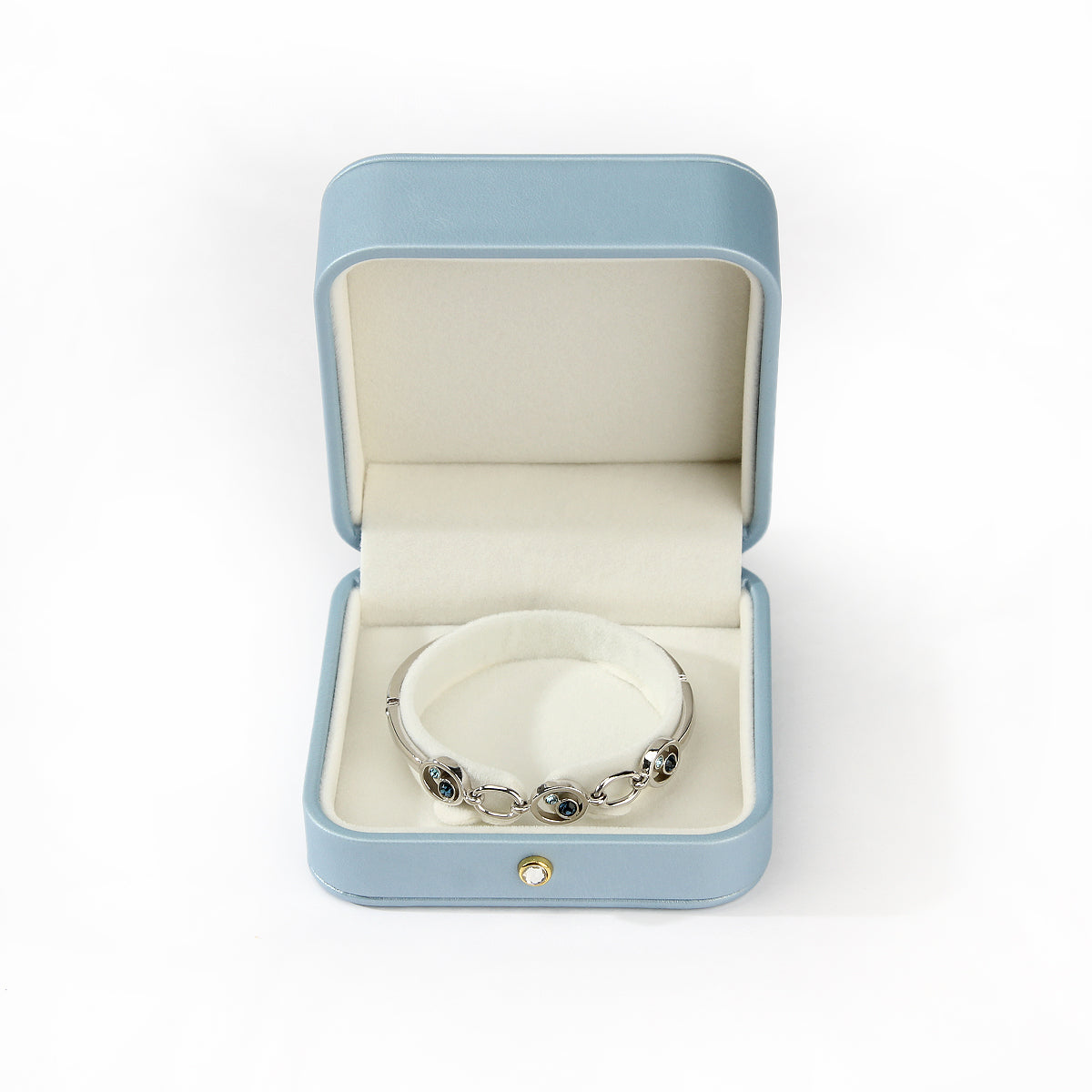 Glacier Blue High-Quality Leather Jewelry Packaging