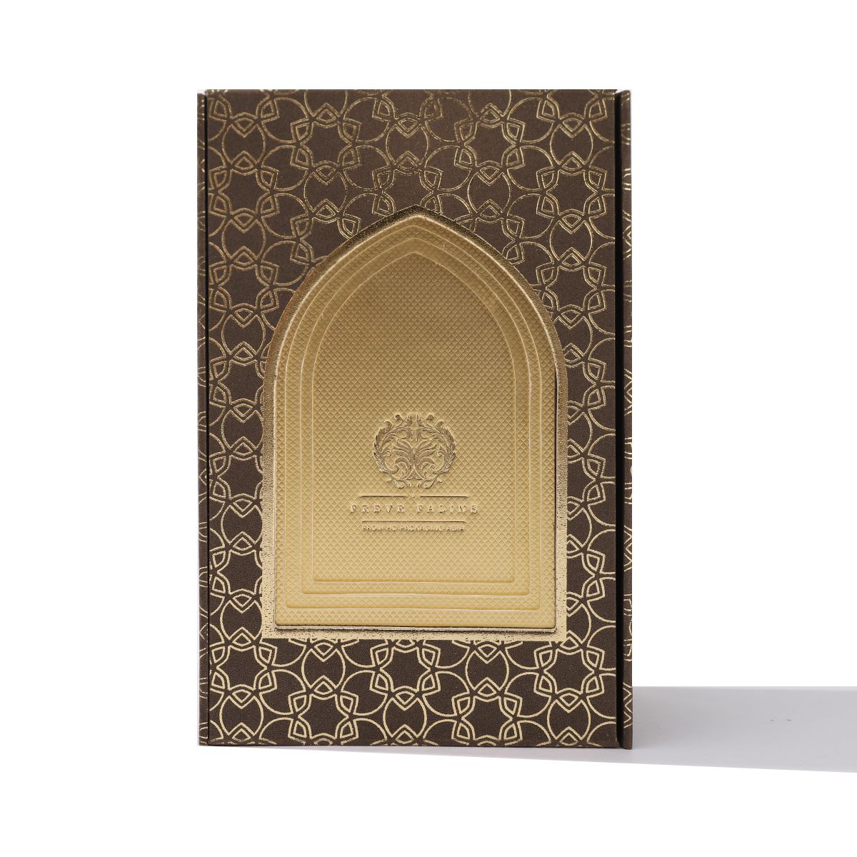 Arabian Brown Cardboard Printing Perfume Bottle Packaging Box