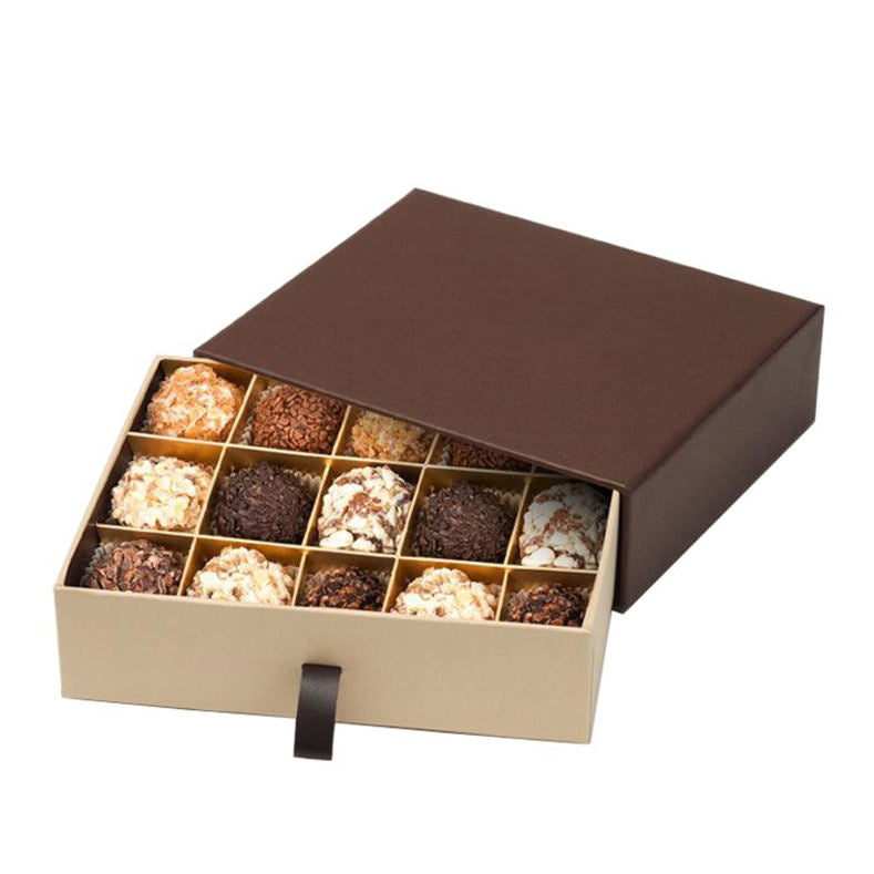Chocolate Drawer packaging box with handle