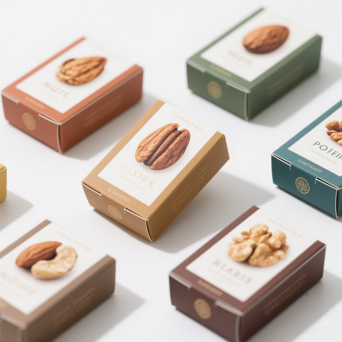 Folding paper Box for Nuts