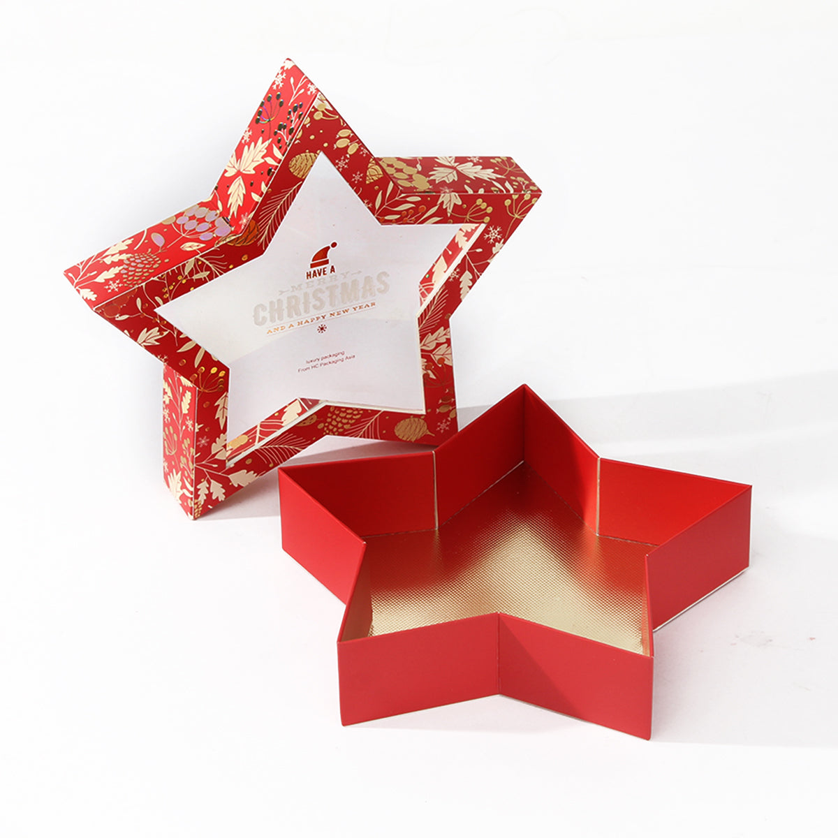Five-pointed star Christmas chocolate packaging box