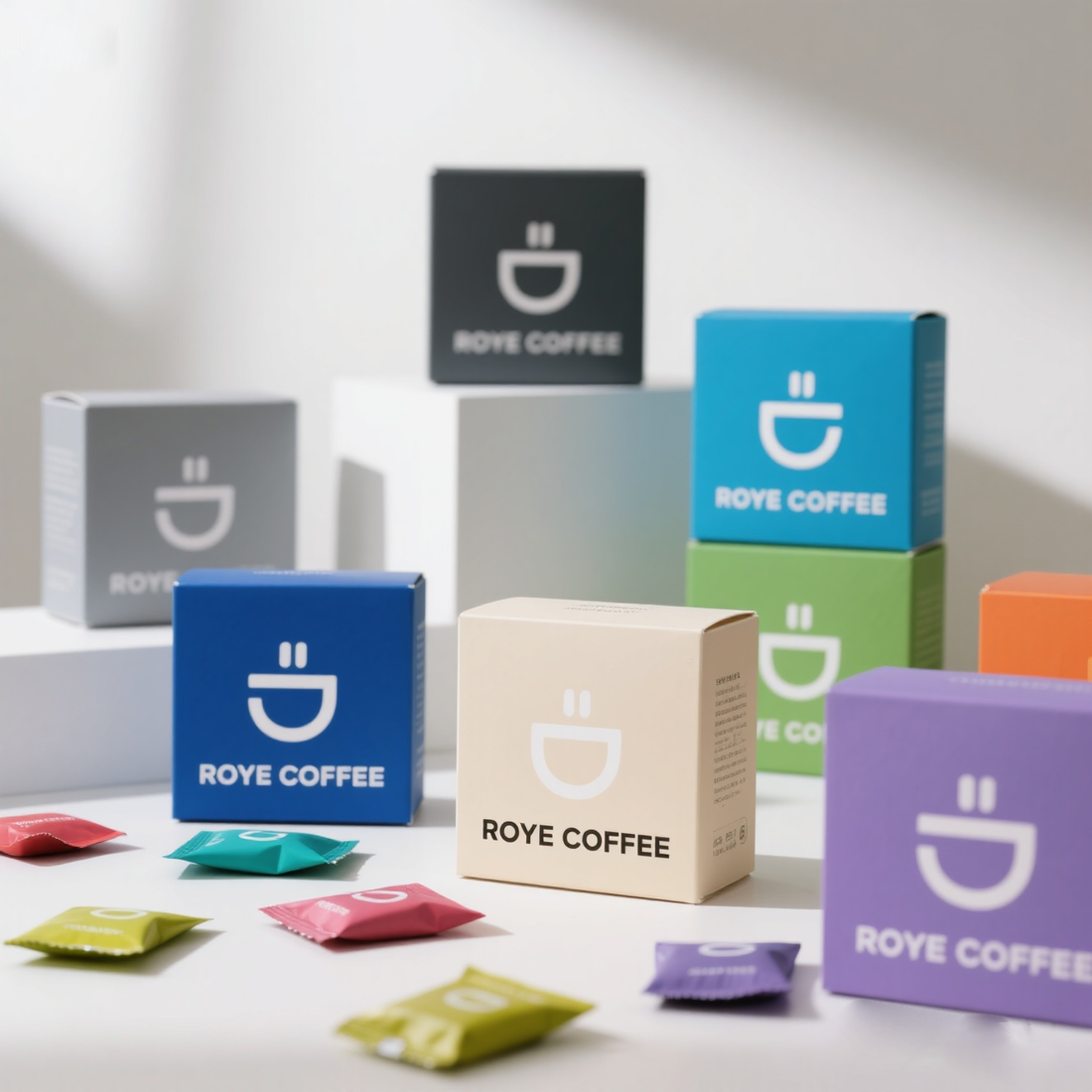 Straight Tuck Side Load Folding Carton Box for drip bag coffee