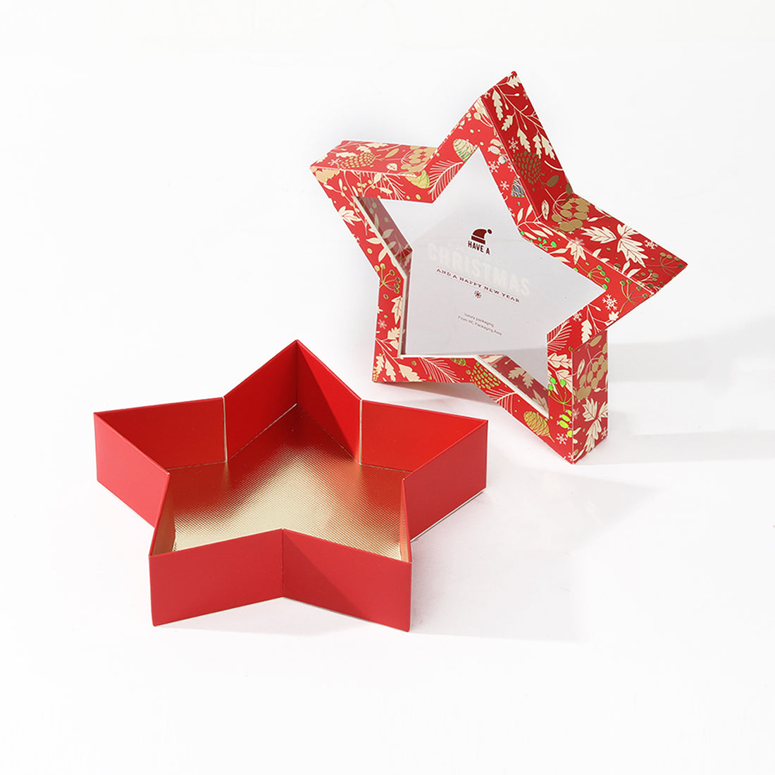 Five-pointed star Christmas chocolate packaging box