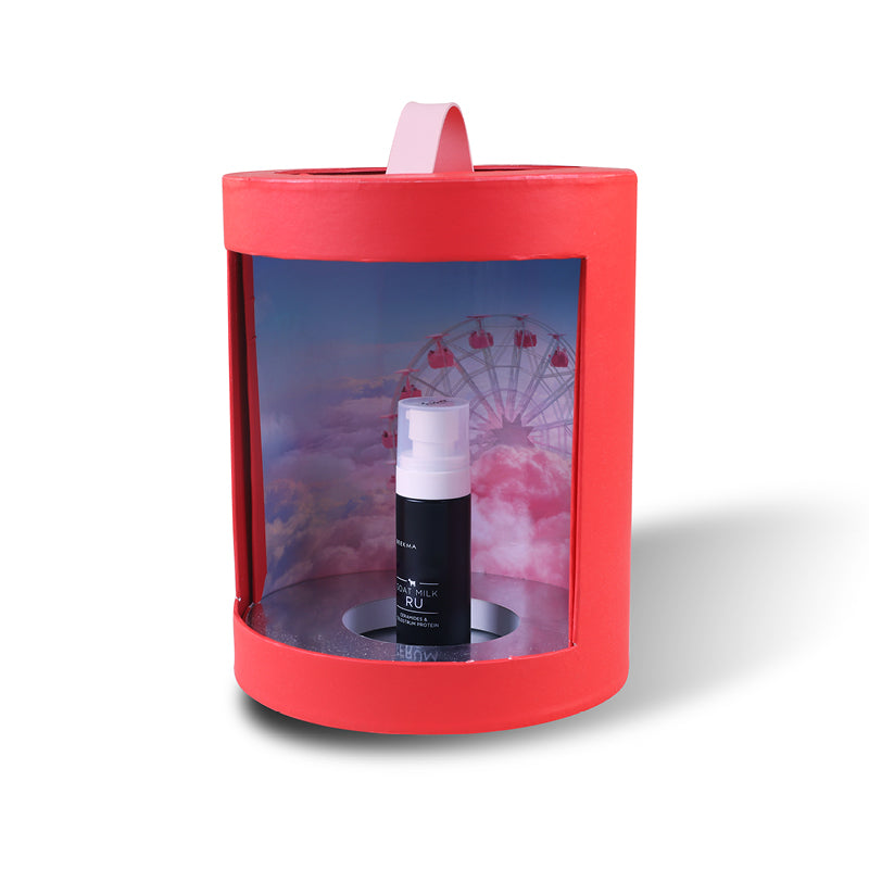 Luxury perfume rotating cylinder packaging