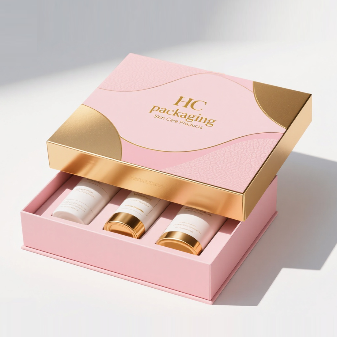 Lid and Base Box for Skin Care Kit