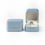 Glacier Blue High-Quality Leather Jewelry Packaging