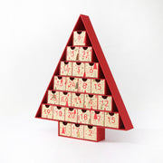 Christmas tree shape calendar box chocolate box