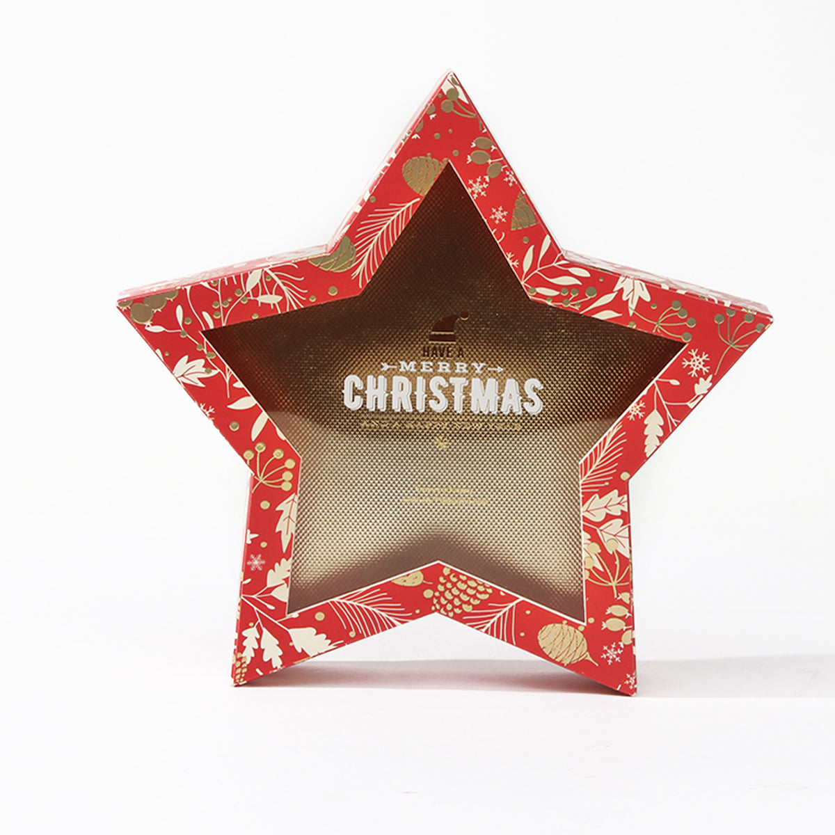 Five-pointed star Christmas chocolate packaging box