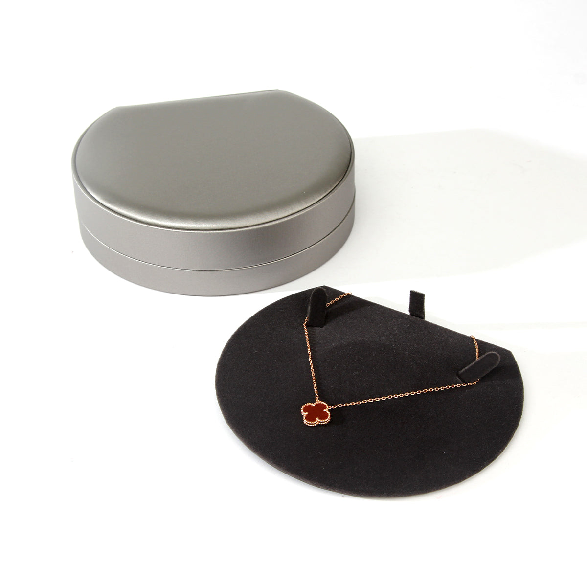 Silver leather jewelry exquisite gift box