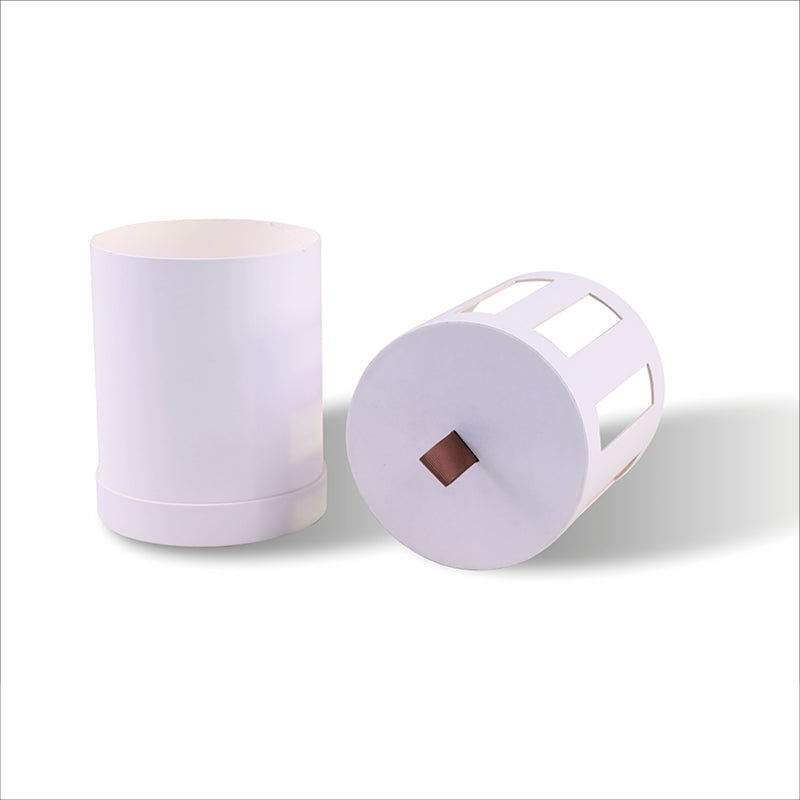 White Creative paper tube packaging