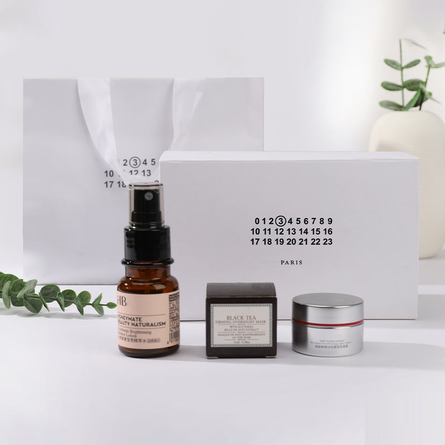 customized Skincare sampler setting gift box