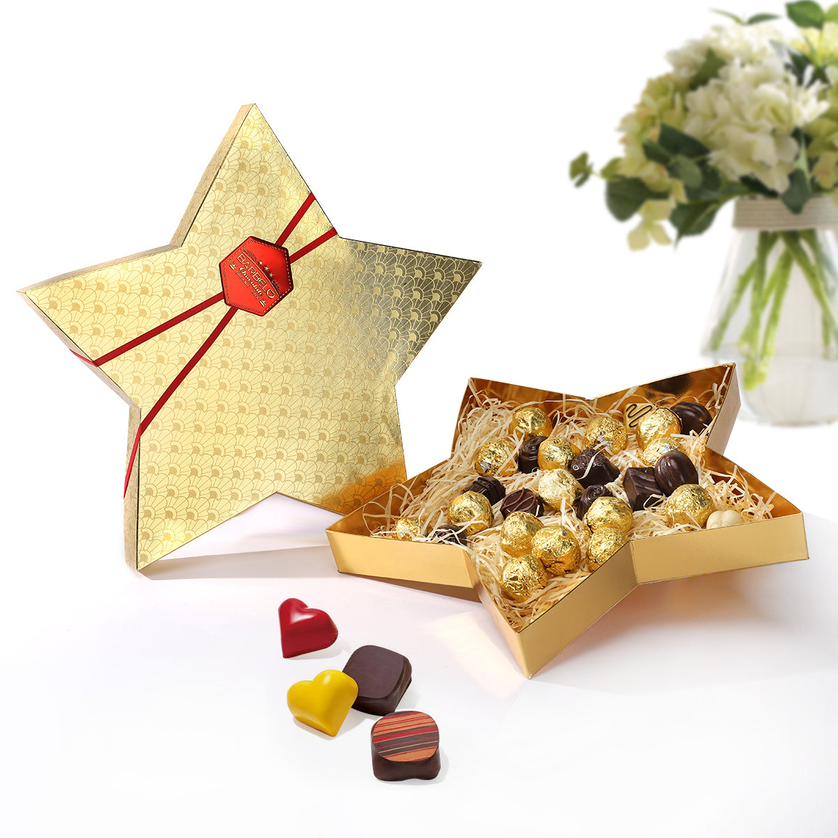 Five-pointed star chocolate classic packaging gift box