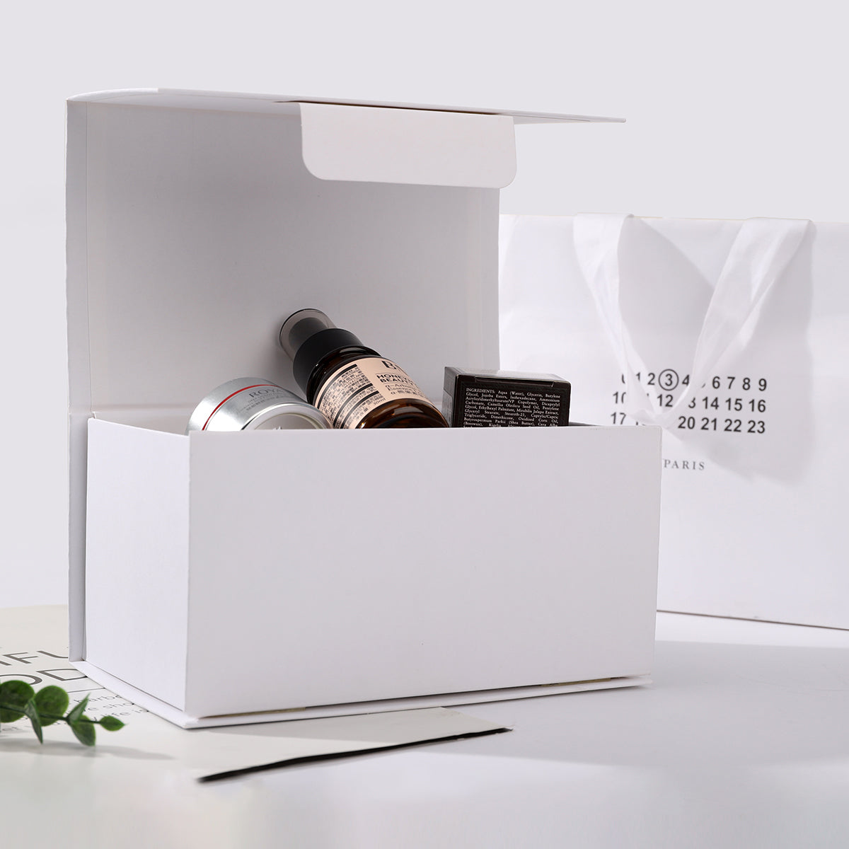 customized Skincare sampler setting gift box