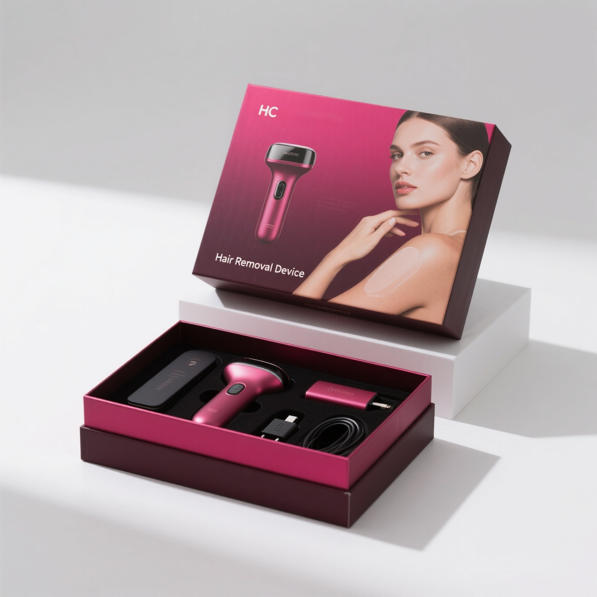 BRCGS Certificated Lid and Base Box for Hair Removal Device