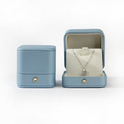 Glacier Blue High-Quality Leather Jewelry Packaging