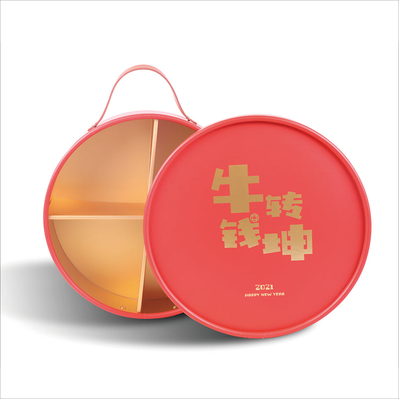 Food Paper Tube Packaging Gift Box with handle