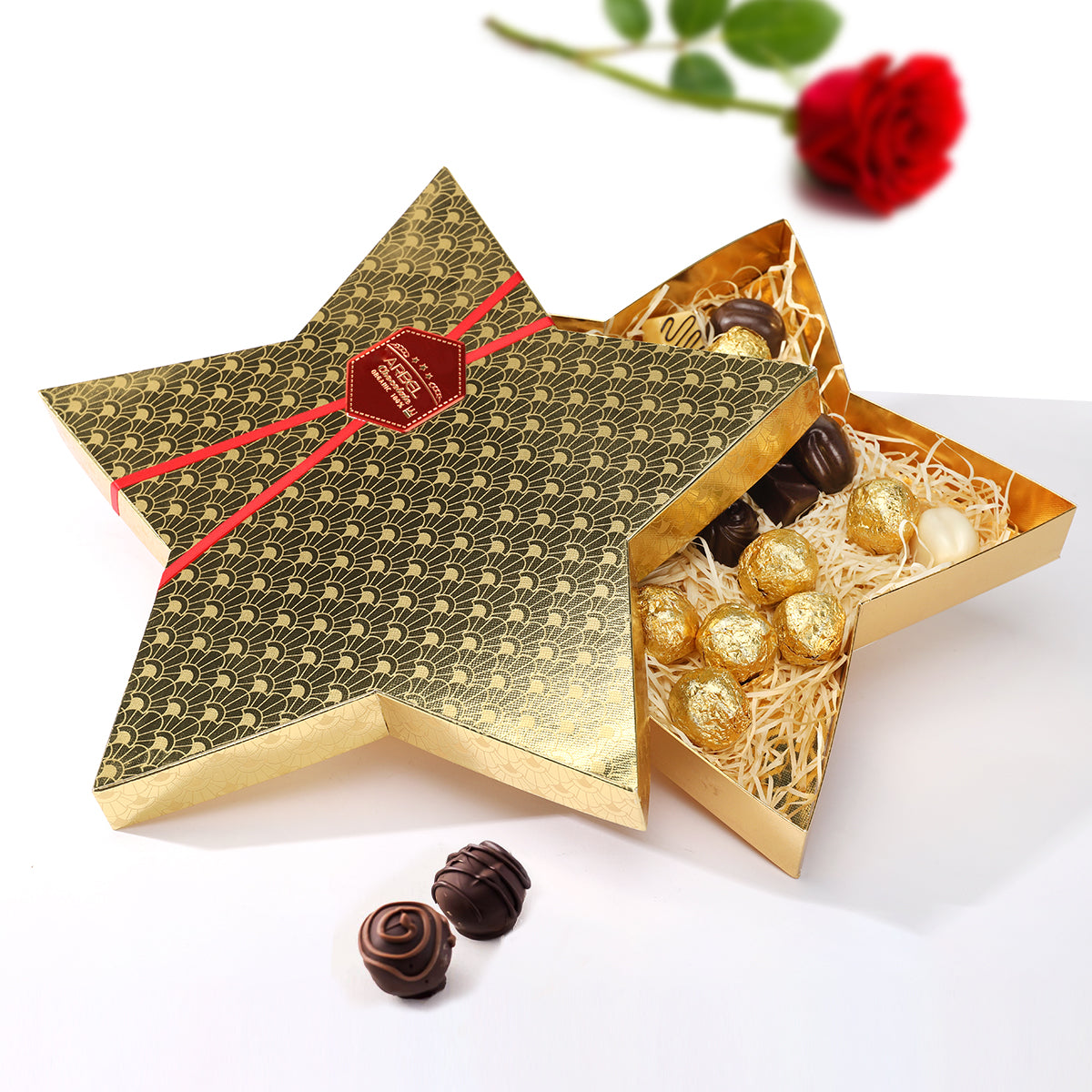 Five-pointed star chocolate classic packaging gift box