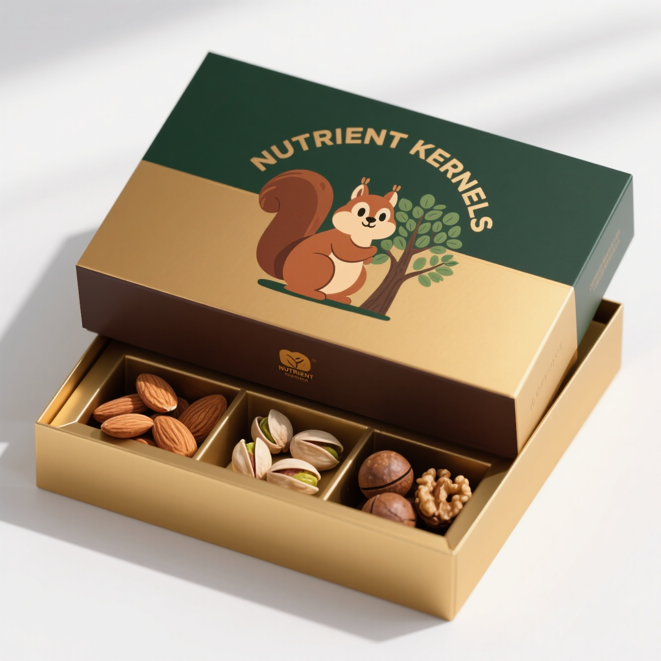 BRCGS Certificated Lid and Base Rigid Box for Nuts