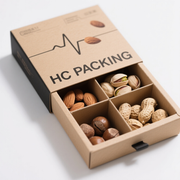 Folding Drawer Box with Ribbon handle for Nuts