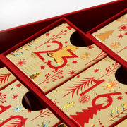Christmas tree shape calendar box chocolate box