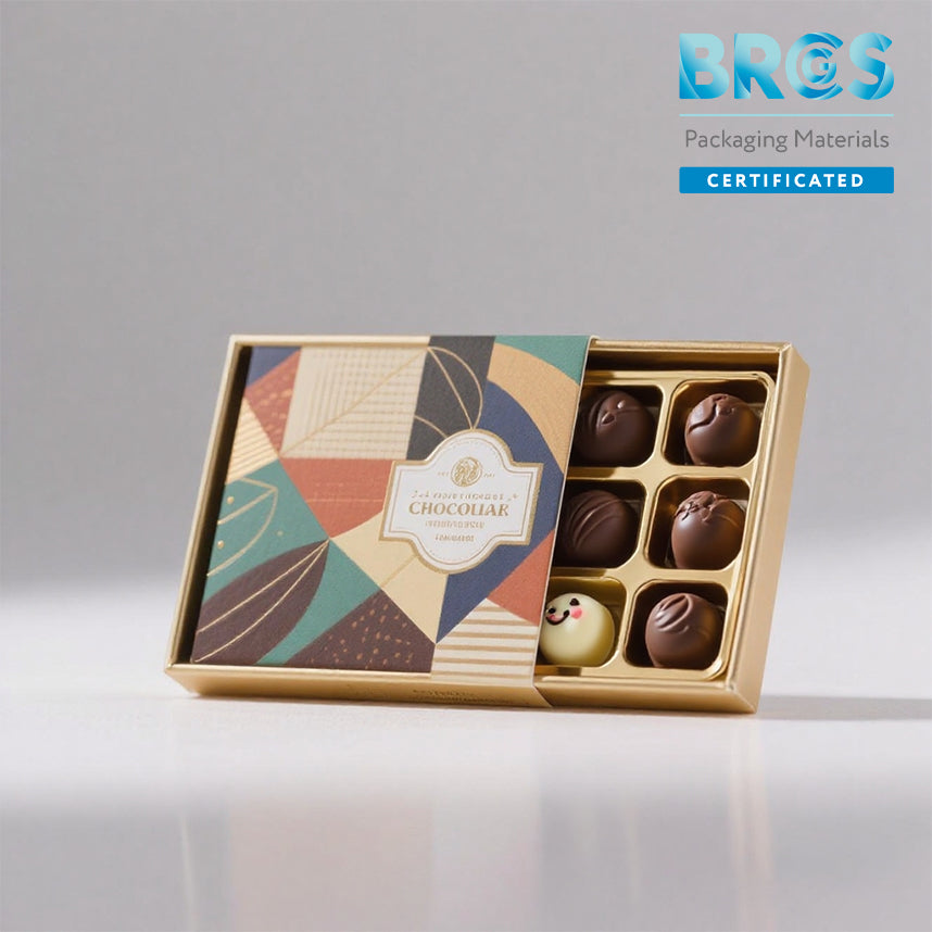 BRCGS Certificated Chocolate Drawer Box with Sleeve