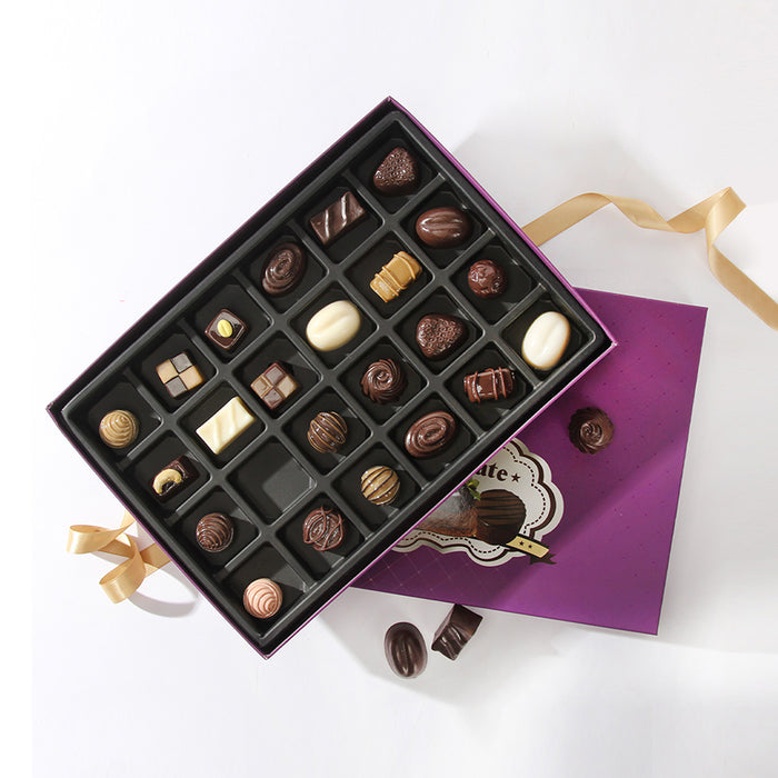 Chocolate Lid and Base Heart Box