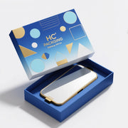 Blue printing paper makeup mirror packaging box